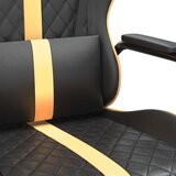  Igraća stolica crno-zlatna od umjetne kože Crvena | shoptok.hr