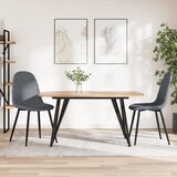  Blagovaonske stolice 2 kom tamnosive baršunaste | shoptok.hr