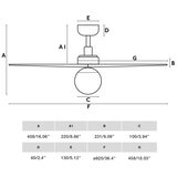 Faro 34281WT-11L - Stropni ventilator KLIMS 1xE27/15W/230V borovina/bela prečnik 92,5 cm WT+DO | Eponuda.com