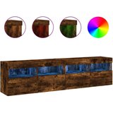  Zidni TV ormarići LED 2 kom boja hrasta 80x30x40 cm | shoptok.hr