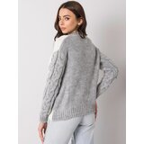 RUE PARIS Sweater-TO-SW-77.12-grey | Shoptok.si