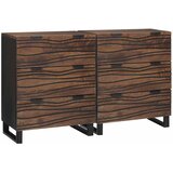  Set komoda 2 pcs Orah 120 x 33,5 x 75 cm Čvrsto drvo manga | shoptok.hr