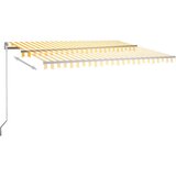  Avtomatska tenda LED + senzor 450x300 cm rumena/bela, (20728891) | Shoptok.si