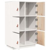  Visoka komoda bijela 67 x 40 x 108,5 cm od masivne borovine | shoptok.hr