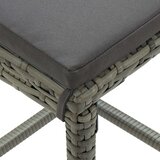  5-dijelni vrtni barski set s jastucima sivi | shoptok.hr