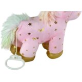 Unicorn Plush Sleeping Animal Lullaby Pink With Stars Set | Shoptok.si