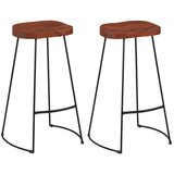 vidaXL Barski stolček Gavin 2 kosa 50x40x78 cm trden mangov les cene