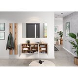 Germania Kremno bela stenska omarica v hrastovem dekorju 138x52x25 cm Libbiano – | Shoptok.si