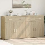 vidaXL Komoda 2 kosa sonoma hrast 79x38x80 cm inženirski les | Shoptok.si