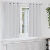 vidaXL Zavjese sa zavjesama 2 pcs Svijetlo siva 175 x 140 cm Poliester | shoptok.hr