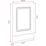  Ploča za perilicu posuđa Kalmar 45x1,5x57 cm konstruirano drvo | shoptok.hr