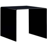 vidaXL stolić za kavu crni 50 x 50 x 45 cm od kaljenog stakla | shoptok.hr