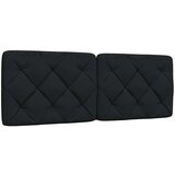 vidaXL Vzglavna stranica črna 120 cm blago Cene