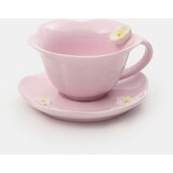 Sinsay Keramička šalica i tanjurić s cvjetnim motivom | shoptok.hr