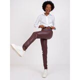 RUE PARIS Leggings-RV-LG-6007.11-burgundy | Shoptok.si