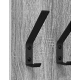  Vješalica za kapute na zidu Zidne Siva Sonoma 20 x 1,5 x 100 cm | shoptok.hr