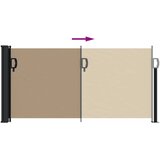  Bočna tenda na uvlačenje smeđesiva 100 x 300 cm | shoptok.hr