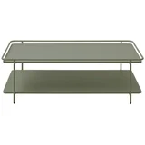 Zelena kovinska klubska mizica 55x110 cm Yuba –