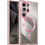 Avizar Ohi&amp;scaron;je MagSafe za Samsung Galaxy S24 Ultra Back Crystal Color, &amp;Scaron;ampanjec roza, (5000015729) Slike