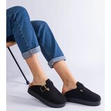 Gemre Black women's platform slippers with a buckle Armitage | Shoptok.si