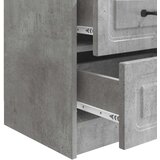  Nočna omarica 2 pcs Betonsko siva 43 x 34,5 x 44,5 cm, (5000210018) | Shoptok.si