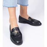 Gemre Black women's loafers with gold decoration Senna | shoptok.hr