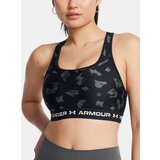 Under Armour Women's bra Crossback Mid Print-BLK - Women's Cijene