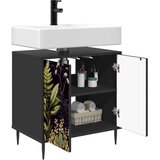  Kupaonski ormar RHENEN Crni hrast 60 x 40 x 61 cm | shoptok.hr