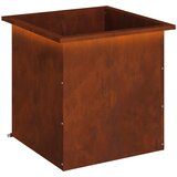  Vrtna posuda za sadnju s LED svjetlom Rđa 50 x 50 x 48 cm Slike