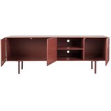 White Label Rdeča kovinska TV omarica 160x58x36 cm Davis – | Shoptok.si