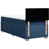  Krevet s oprugama i madracem plavi 90 x 190 cm od tkanine | shoptok.hr