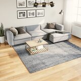 vidaXL Čupavi moderni tepih s visokim vlaknima plavi 240x240 cm Cijene