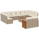  13-dijelni set vrtnih sofa s jastucima poliratan Bež | shoptok.hr