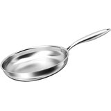 Cheffinger Ponev za cvrtje 28 cm za vse ognjišča vključno z indukcijo nerjaveče jeklo, Srebrna, (5000276459) Cene