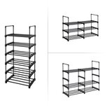  Industrijski Stalak za Cipele - Crni Loft Stil | shoptok.hr