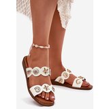 Boto Women's Slippers With Golden Rings White Jenoriela | shoptok.hr