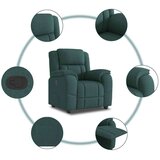  Naslanjač iz temno zelenega blaga | Shoptok.si