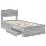  Krevetna konstrukcija Siva Sonoma 70 x 190 cm Konstruirano drvo | shoptok.hr