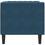  Fotelja Chesterfield plava baršunasta | shoptok.hr