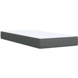 vidaXL Box spring postelja z vzmetnico temno siva 80x200 cm blago | Shoptok.si