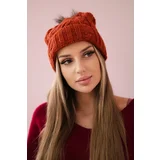 Kesi marka niezdefiniowana Cap with fleece Warkocz K226 foxy
