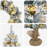  Set mini božićnih drvaca 45 cm 125 LED lampica Topla bijela PVC | shoptok.hr
