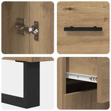  Visok predalnik Umetni hrast 69,5 x 34 x 180 cm Konstruiran les, (5000108341) Slike