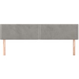  Uzglavlja 2 kom svjetlosiva 100x5x78/88 cm baršunasta | shoptok.hr