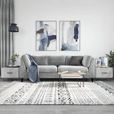 The Living Store Klubske mizice 2 kosa betonsko sive 50x50x40 cm konstruiran les - Klubska Mizica, (21573578) Cene
