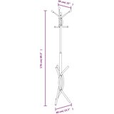  Stalak za kapute bijeli 176 cm od željeza obloženog prahom | shoptok.hr