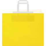  Papirnate vrećice 50 kom s ručkama žute 32x22x24 cm | shoptok.hr