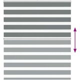 vidaXL Zavjesa zebra 135x150 cm širina tkanine 130,9 cm poliester | shoptok.hr
