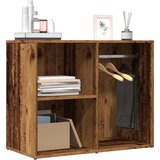 vidaXL garderobna omarica iz starega lesa 80x40x65 cm inženirski les cene