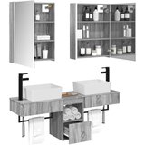  Set ormarića za kupaonicu 5 pcs Siva Sonoma 53 x 15,5 x 70 cm | shoptok.hr